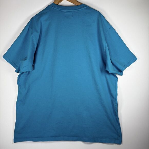 Supreme Box Logo Tee XXL Blue Red Patch Made in Portugal Skate Streetwear - Picture 4 of 13